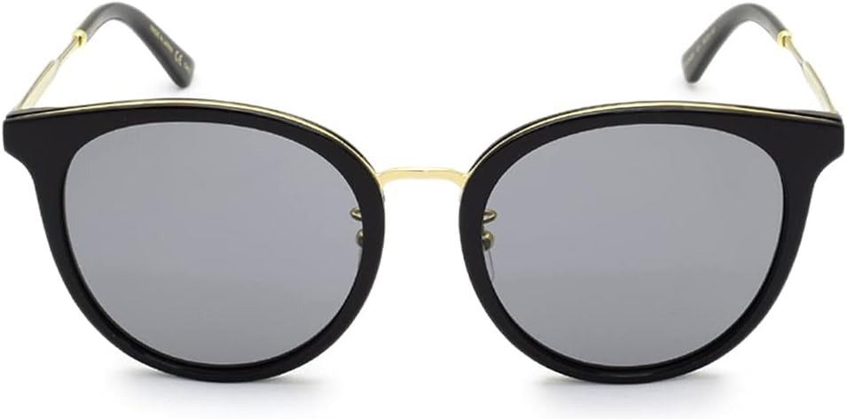 Gucci Sunglasses GG0204S 001 56mm Black-Gold / Grey Lens