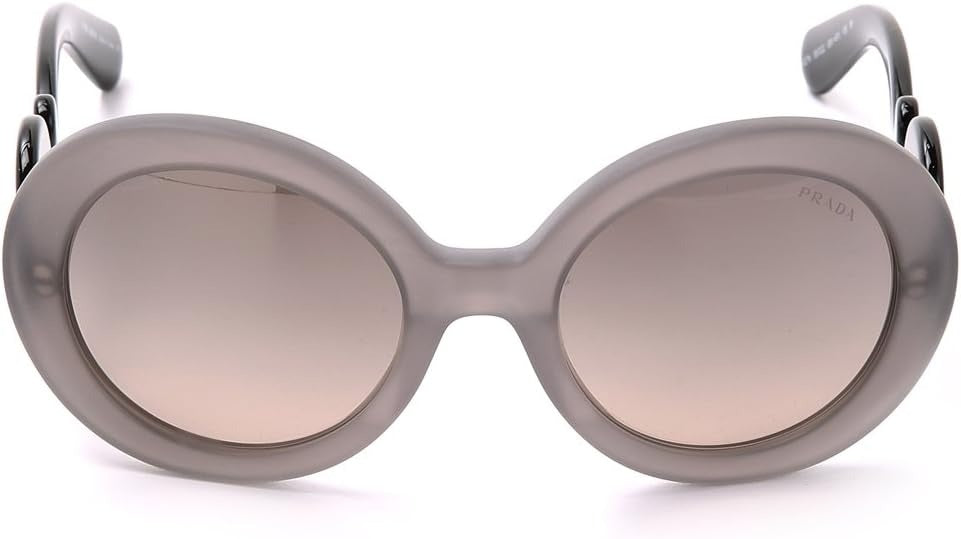 Prada Baroque Sunglasses PR27NS UBV4P0 Matte Grey Black/Brown Silver Mirror