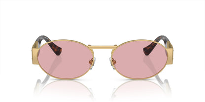 Versace Sunglasses VE2264 100284 56mm Matte Gold / Light Violet Lens