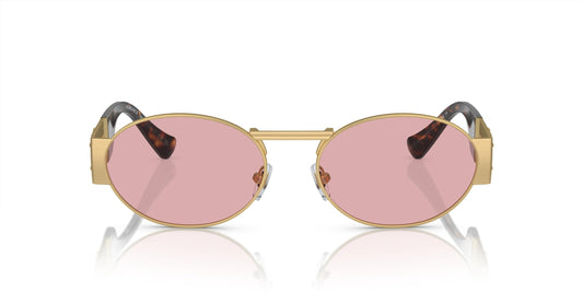 Versace Sunglasses VE2264 100284 56mm Matte Gold / Light Violet Lens