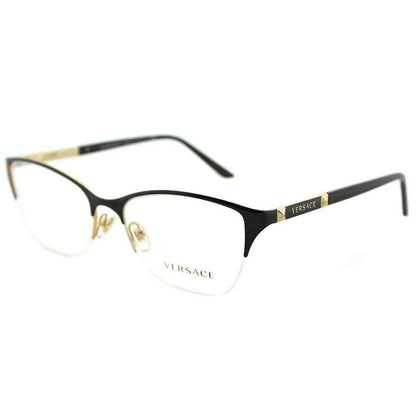 Versace VE1218 1342 Eyeglasses 53mm Black Gold / Clear Demo Lens