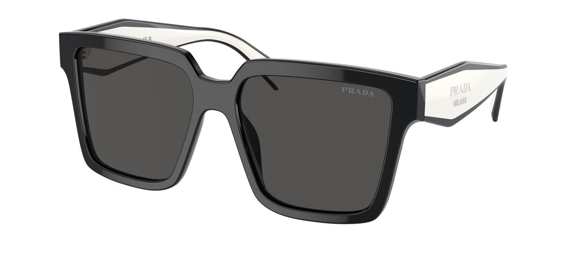 Prada Sunglasses PR24ZS 1AB5S0 56mm Black / Dark Grey Lens