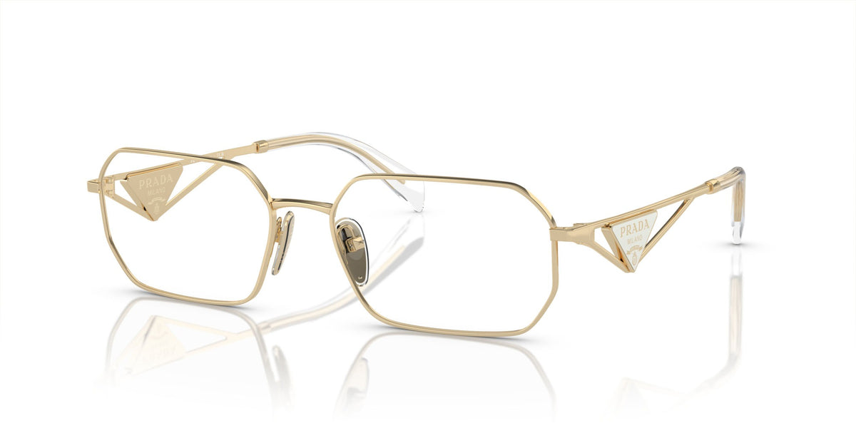 Prada Eyeglasses PRA 53V ZVN 1O1 54mm Pale Gold / Demo Lens