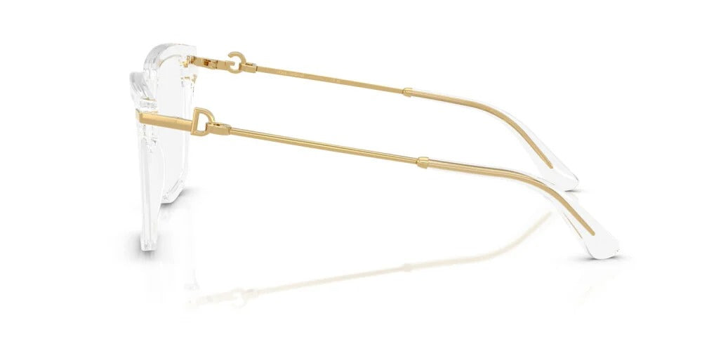 Dolce & Gabbana DG3397 3133 Eyeglasses 56mm Crystal / Clear Demo Lens