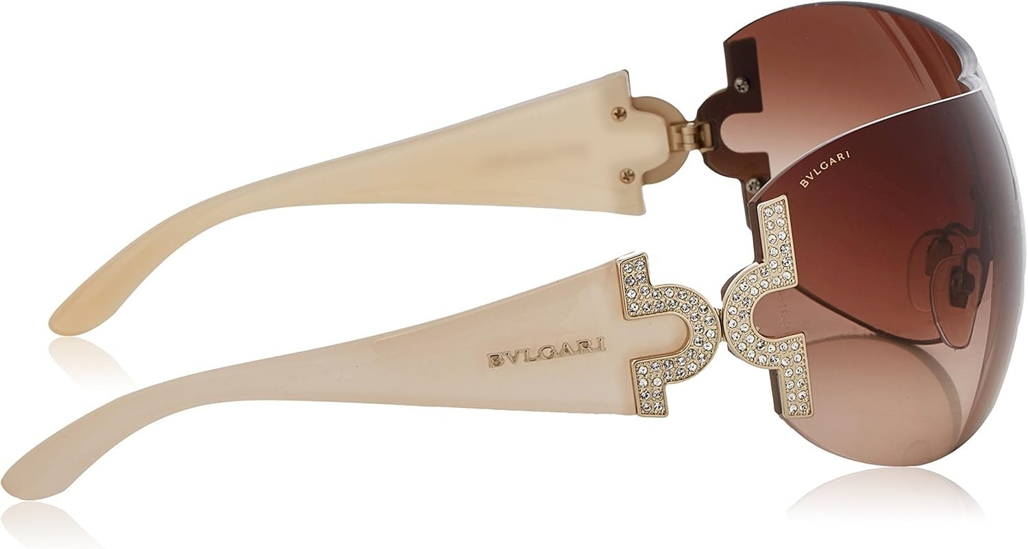 Bvlgari Vintage Sunglasses BV6065B 27813 Pale Gold / Brown Gradient Lens