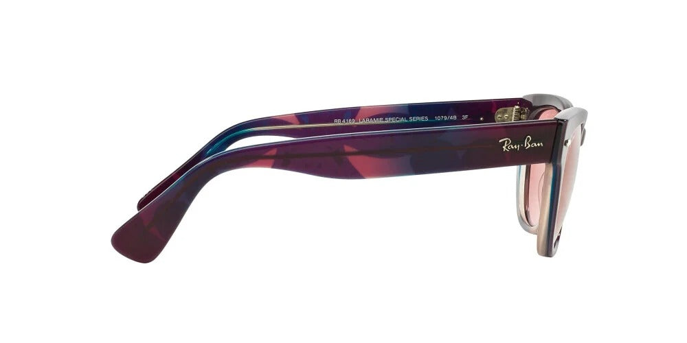Ray-Ban Laramie RB4169 10794B Sunglasses 53mm Violet Red / Red Lens
