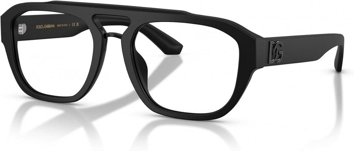Dolce &amp; Gabbana DG3415 525 Eyeglasses 55mm Matte Black / Clear Demo Lens