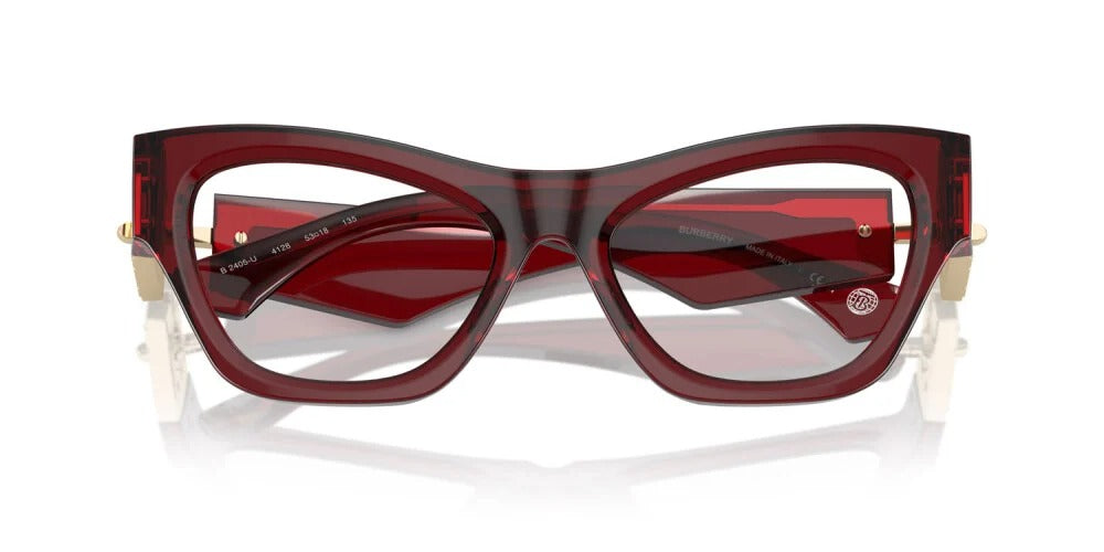 Burberry Eyeglasses BE2405U 4128 51mm Bordeaux / Demo Lens