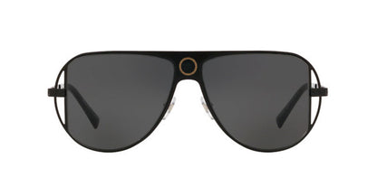Versace Pilot Sunglasses VE2212 100987 57mm Matte Black / Grey Lens