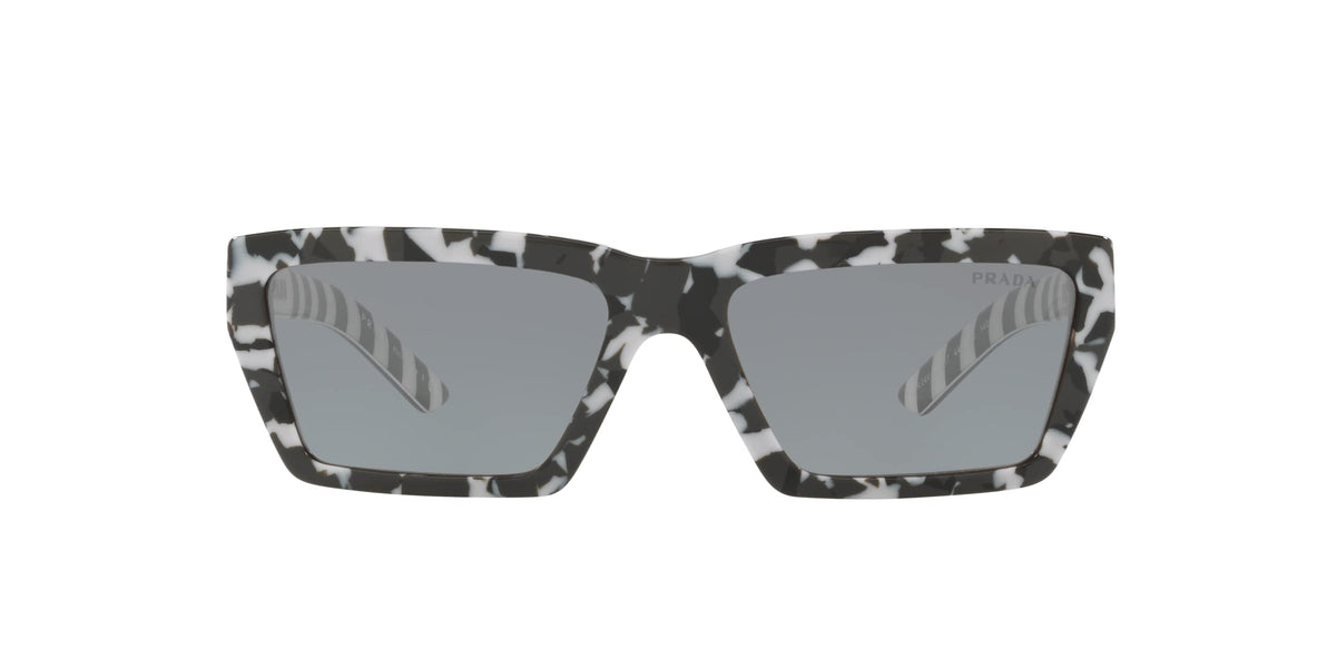 Prada Sunglasses PR04VS 4433C2 57mm Camoflauge Black / Grey Lens