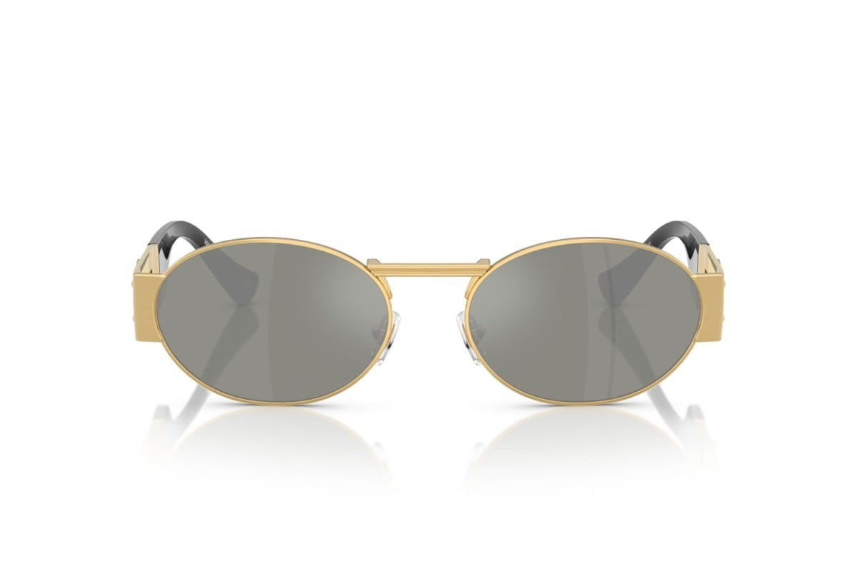 Versace Sunglasses VE2264 100230 56mm Gold / Green Mirror Silver Lens