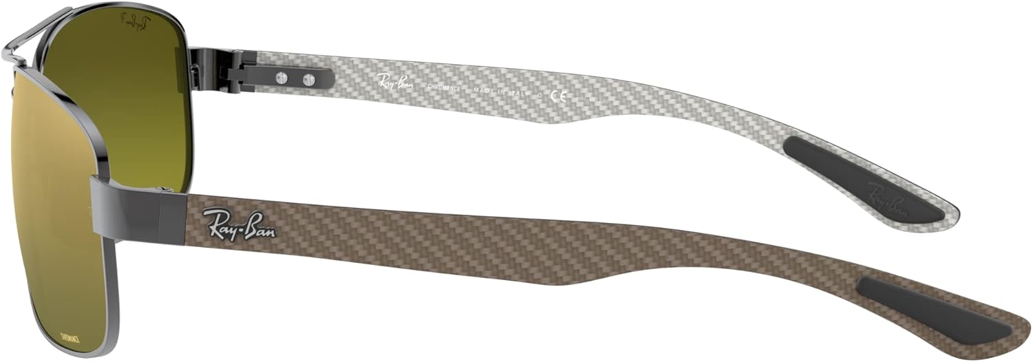 Ray-Ban RB8318CH 0046O Sunglasses Gunmetal/Green Mirror Gold Gradient Polarized