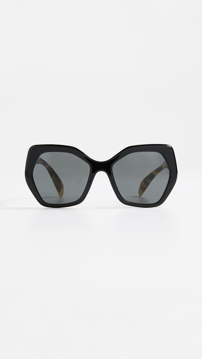Prada Sunglasses PR16RS 1AB5S0 56mm Black & Tortoise / Grey Lens