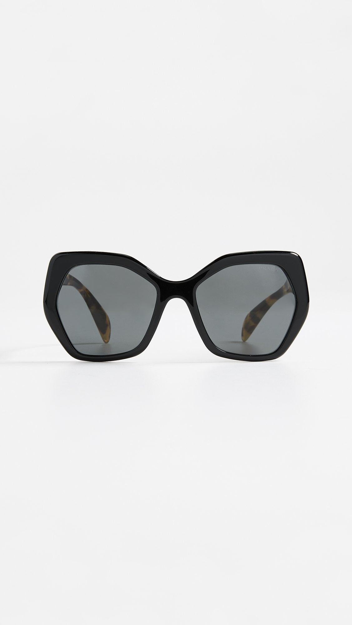 Prada Sunglasses PR16RS 1AB5S0 56mm Black &amp; Tortoise / Grey Lens