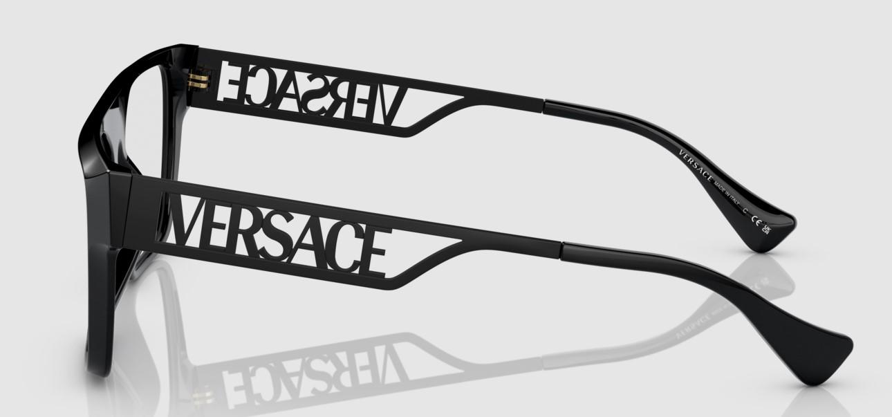 Versace Eyeglasses VE3326U 5380 55mm Black / Demo Lens