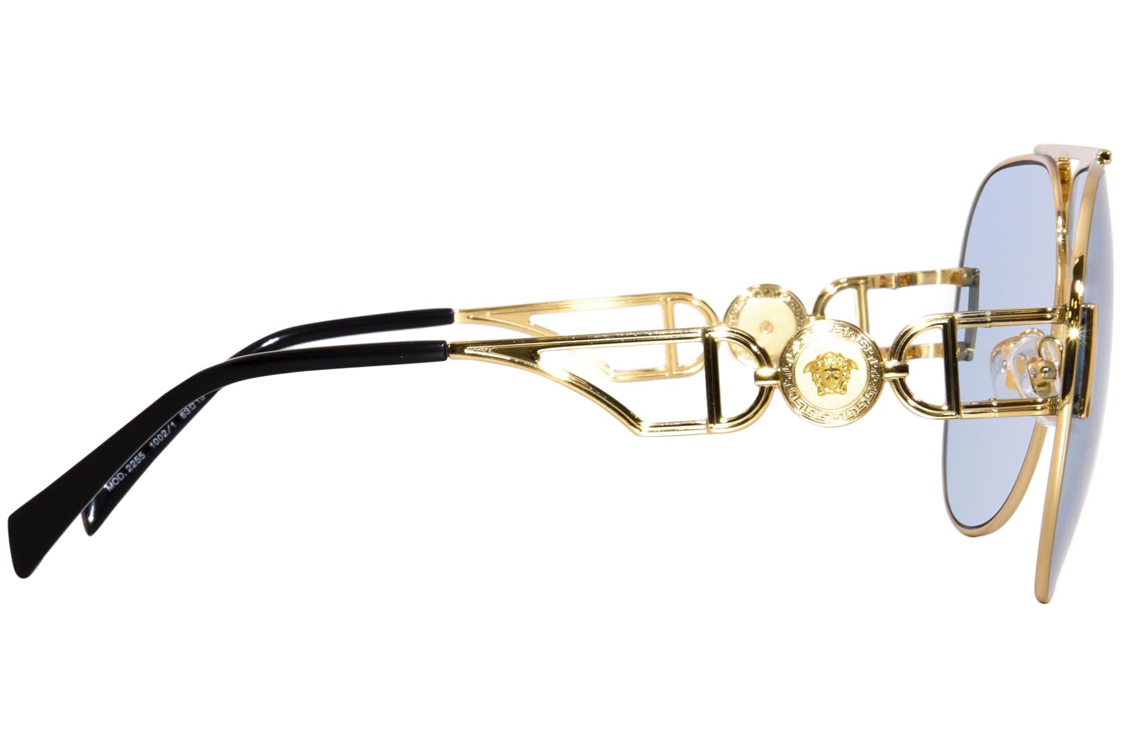 Versace Sunglasses VE2255 10021 63mm Gold / Light Blue Lens