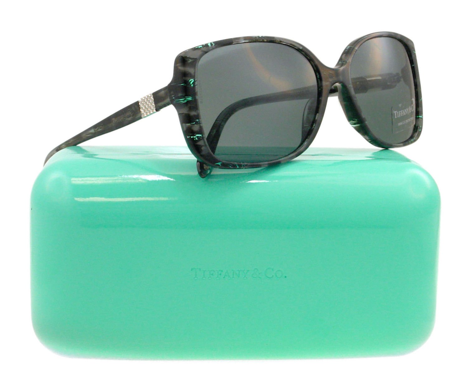 Tiffany & Co Sunglasses TF4071B 8129/3F 57mm Blue Havana / Dark Grey Lens