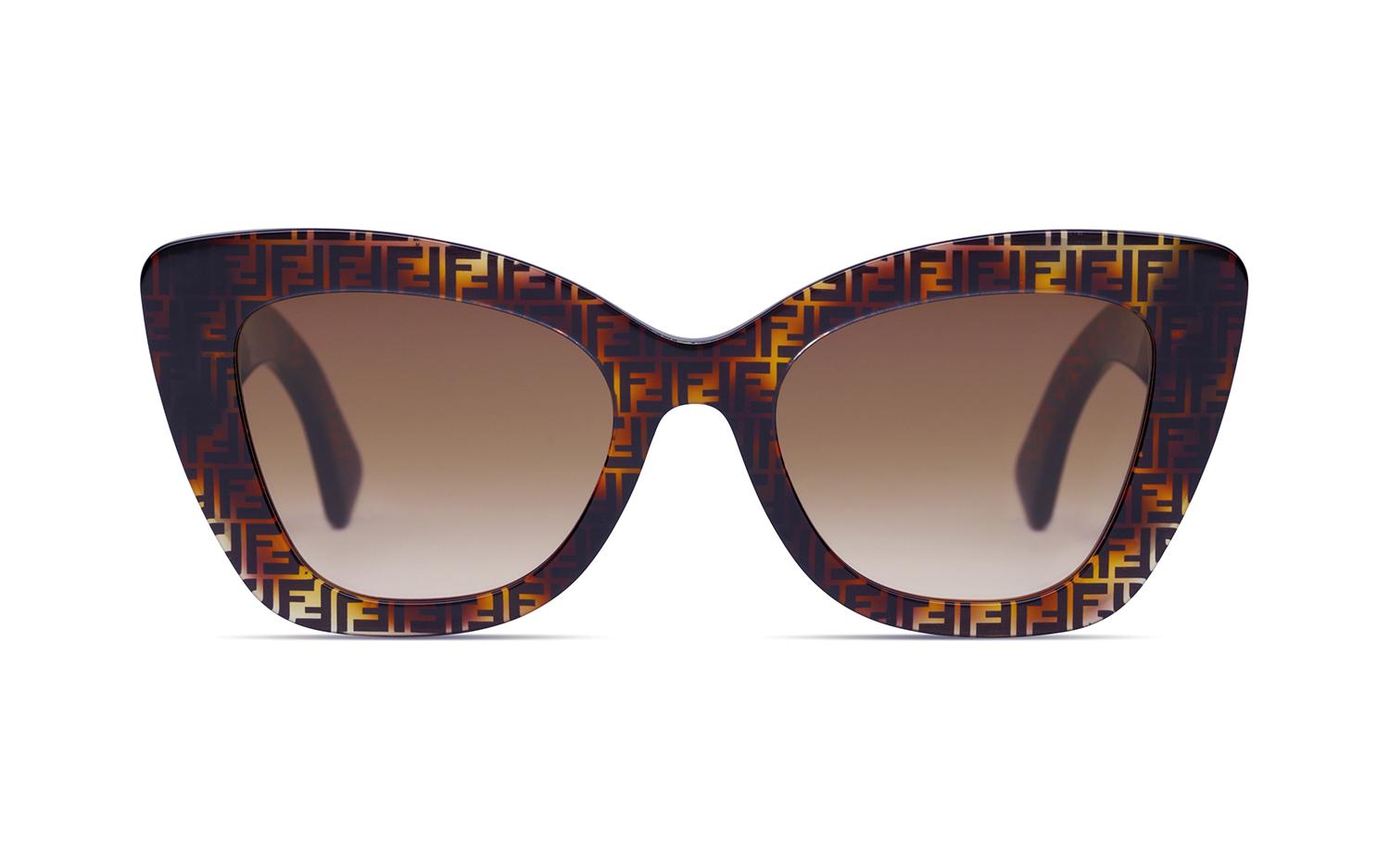 Fendi FF0327_S-086M2-52 Brown Fendi moogram Sunglasses | NYIWEAR