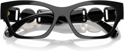 Versace Eyeglasses VE3367U GB1 52mm Black / Demo Lens