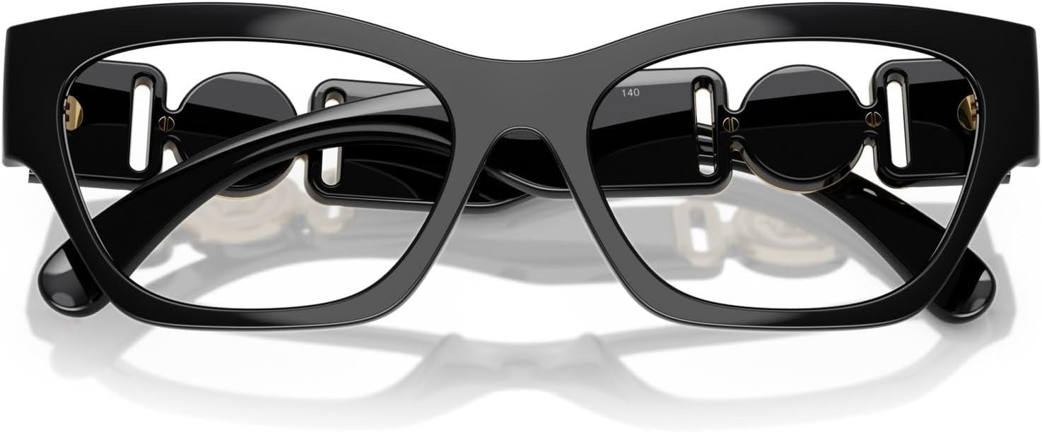 Versace Eyeglasses VE3367U GB1 52mm Black / Demo Lens