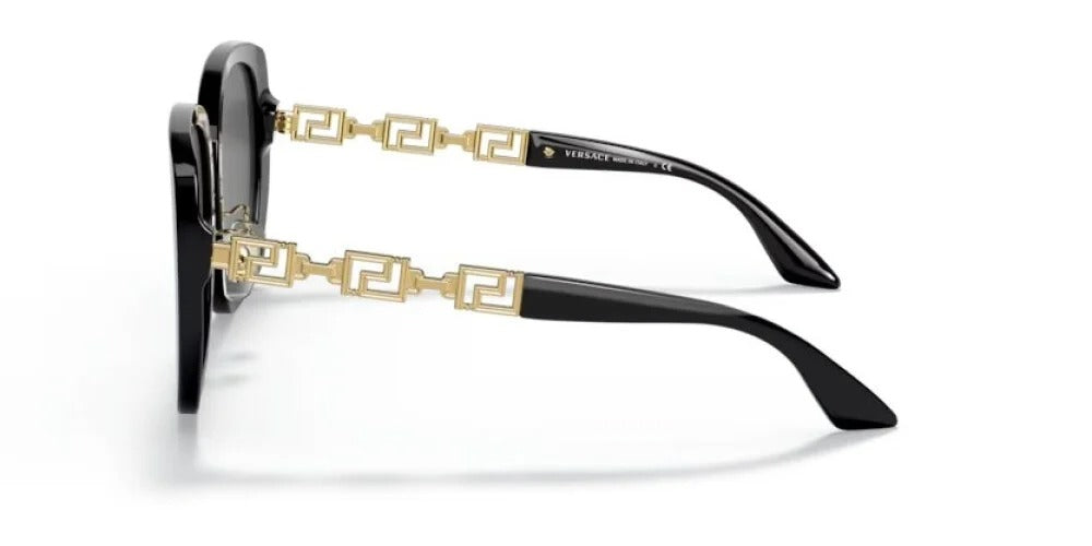 Versace VE4407D GB1/87 Sunglasses 56mm Black / Dark Grey Lens