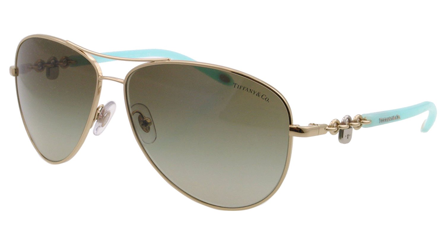 Tiffany & Co Sunglasses TF3034 60213M Gold / Brown Gradient Lens