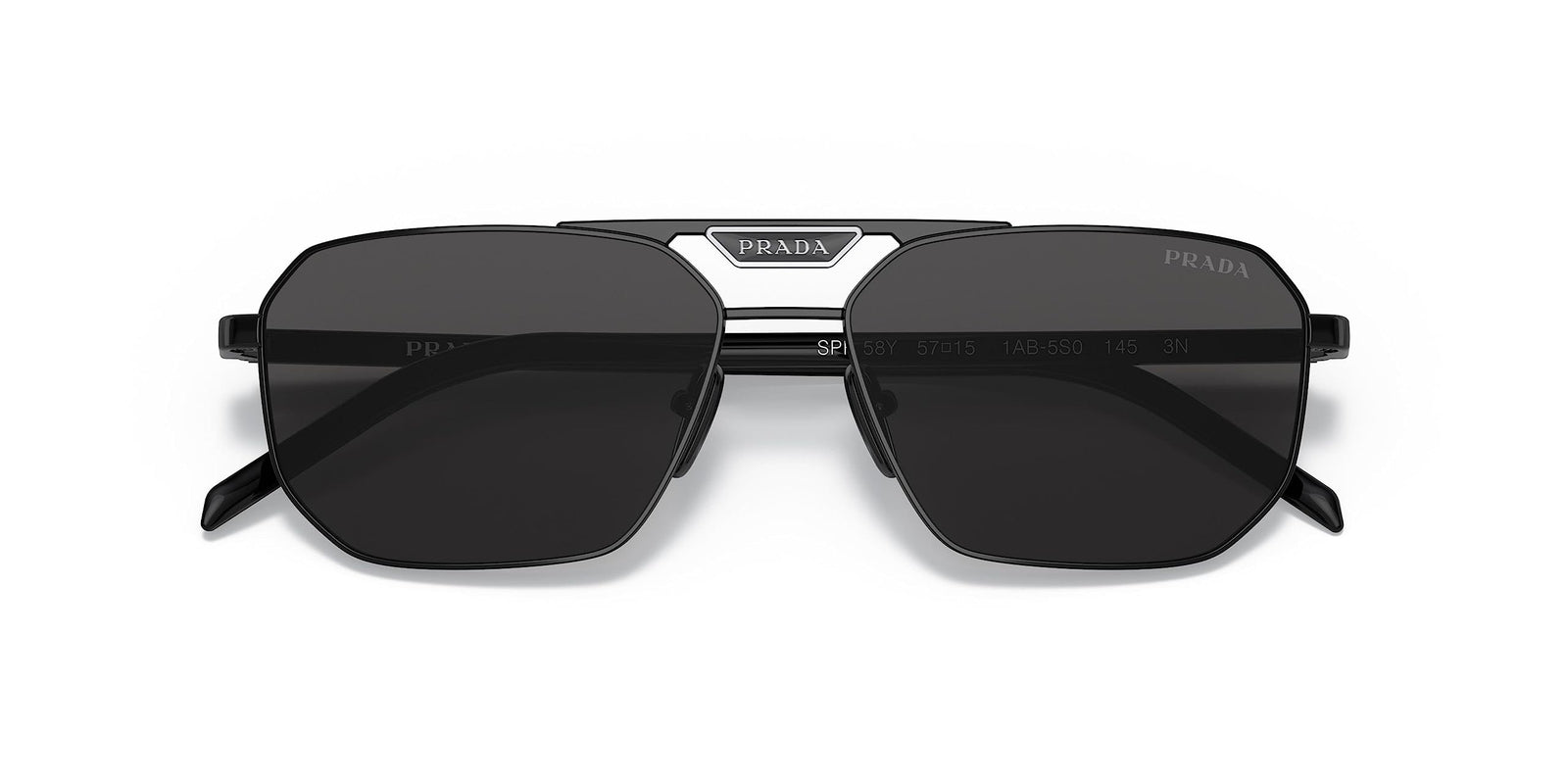 Prada Sunglasses PR58YS 1AB5S0 57mm Black / Dark Grey Lens