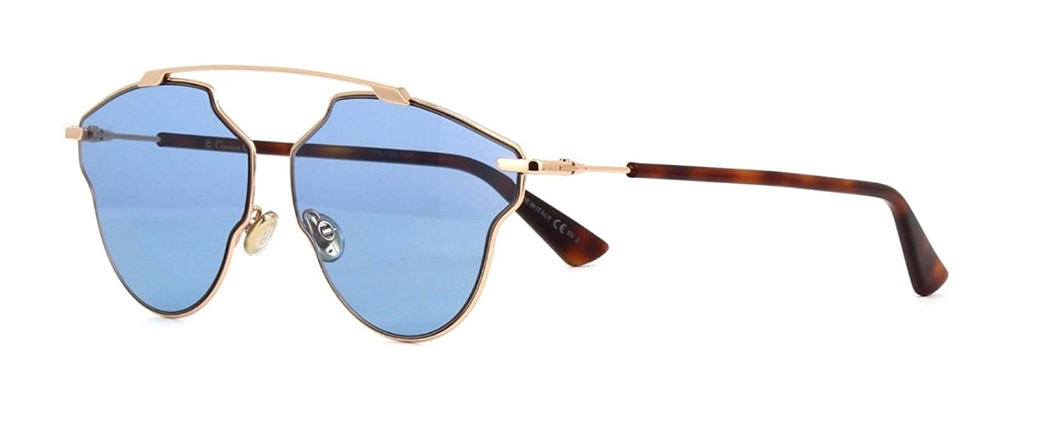 DIOR SO REAL POP Sunglasses DDB-KU 59mm Copper-Havana / Blue Lens