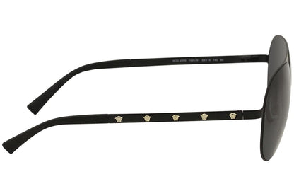 VERSACE Pilot Sunglasses VE2189 1425/87 59mm Matte Black / Grey Lens