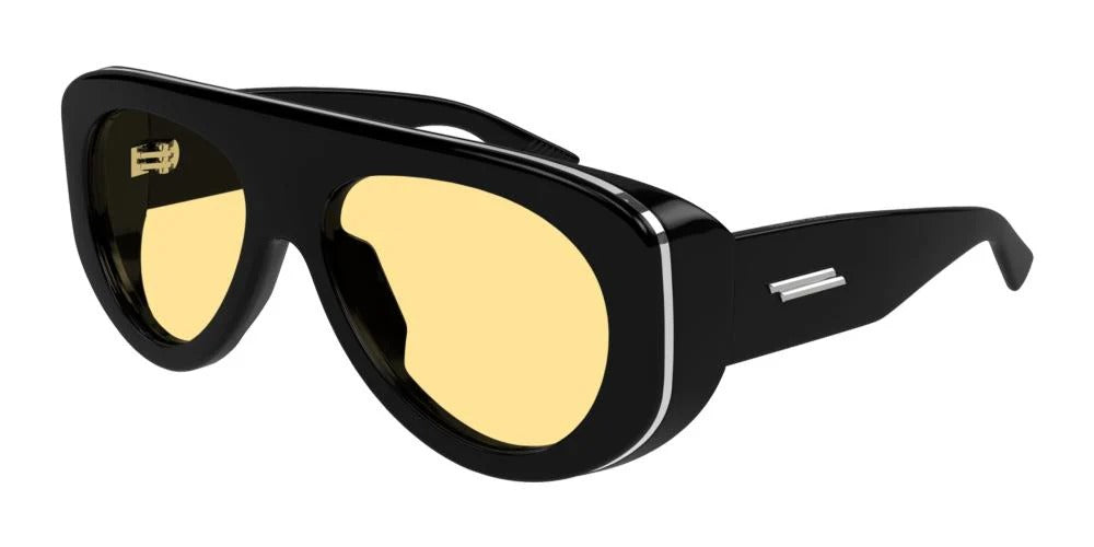 Bottega Veneta Sunglasses BV1362S 005 58mm Black / Orange Lens