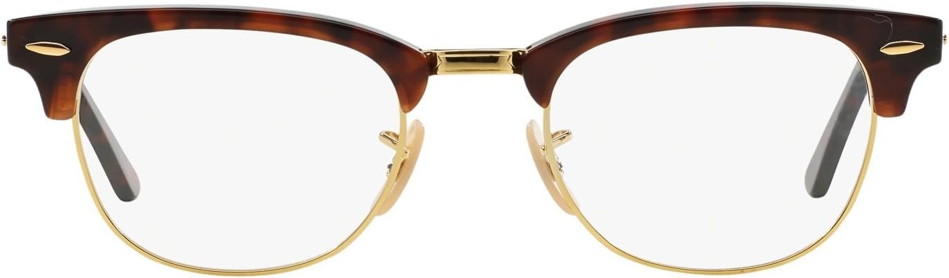Ray-Ban RX5154 2372 Eyeglasses 53mm Red Havana / Clear Demo Lens