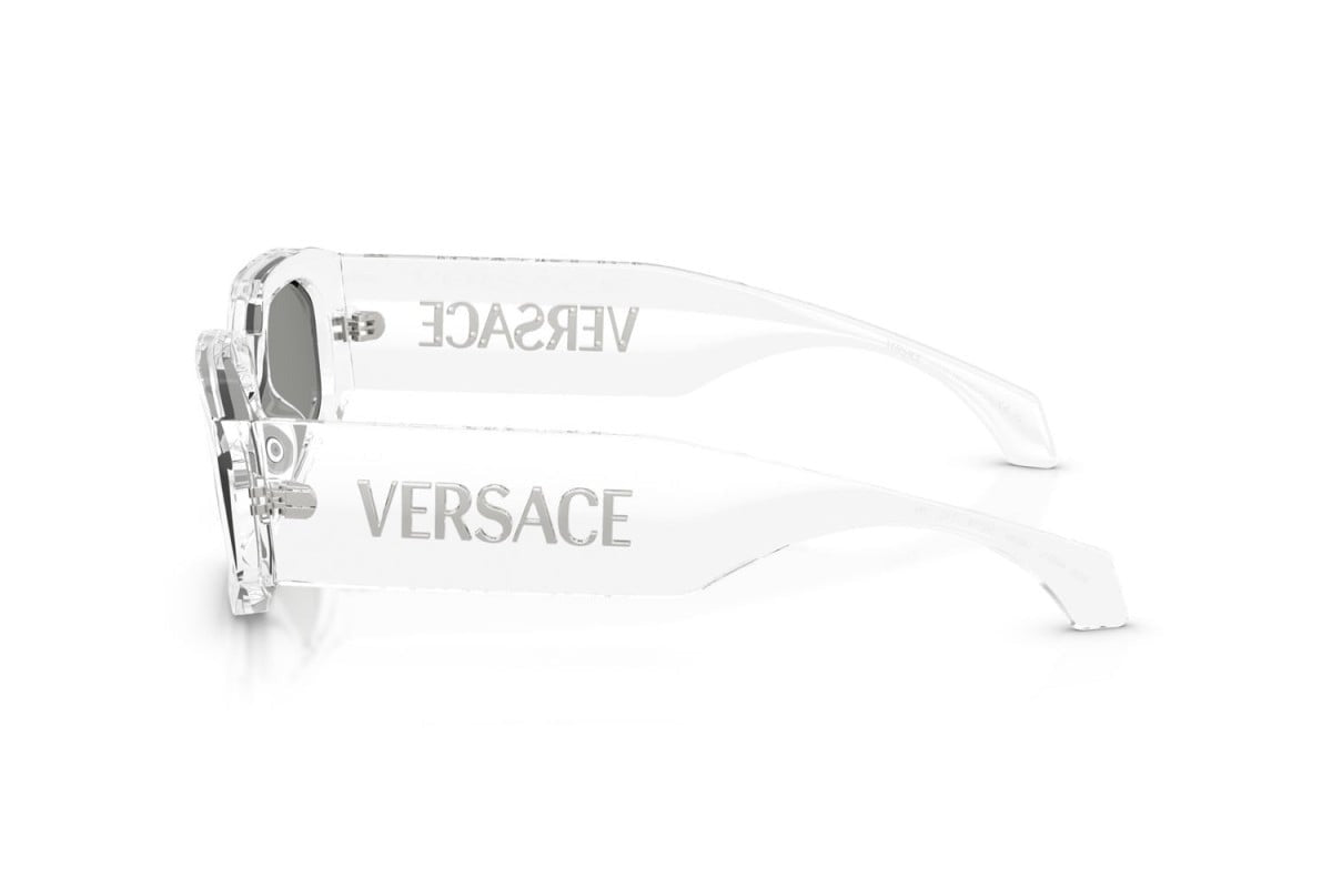 Versace Sunglasses VE4489U 148/8V 55mm Transparent / Clear Mirror Silver Lens