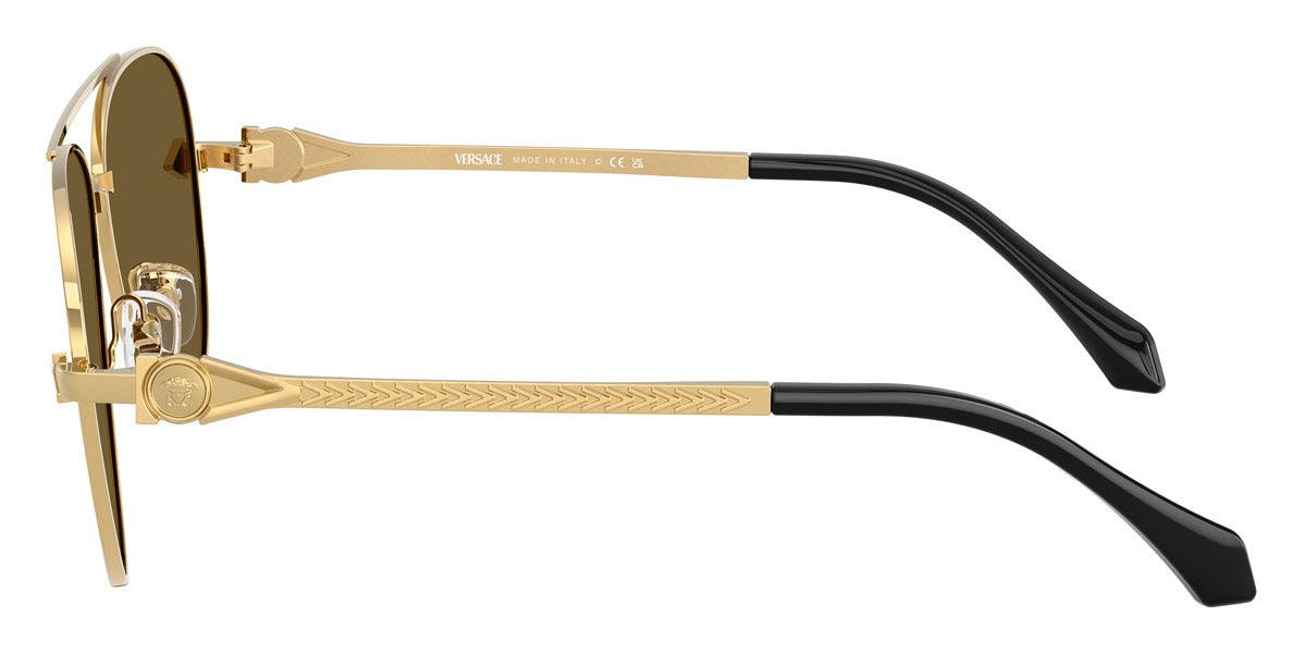 Versace Sunglasses VE2283 10027I 61mm Gold / Brown Mirror Gold Lens