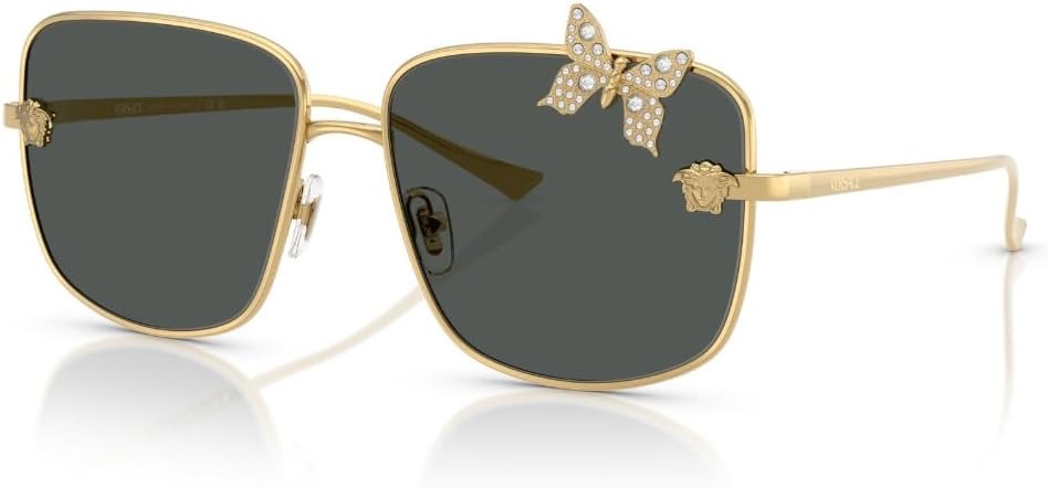 Versace Sunglasses VE2282 100287 59mm Gold / Dark Grey Lens