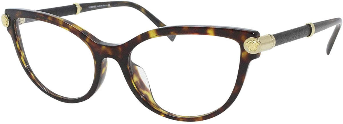 Versace Eyeglasses VE3270Q 108 54mm Havana / Demo Lens