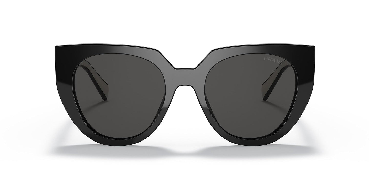 Prada PR14WS 09Q5S0 Sunglasses 53mm Black Talc / Dark Grey Lens