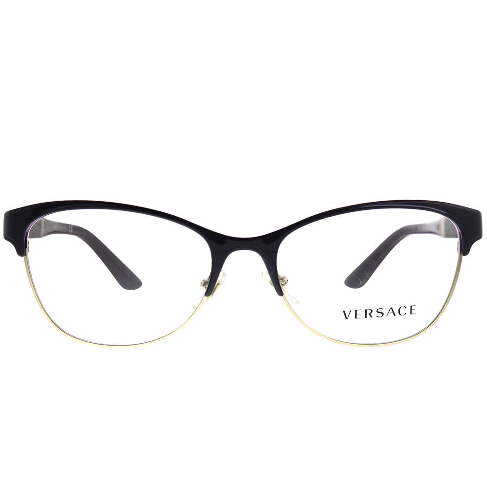 Versace Eyeglasses VE1233Q 1418 53mm Violet Gold / Demo Lens