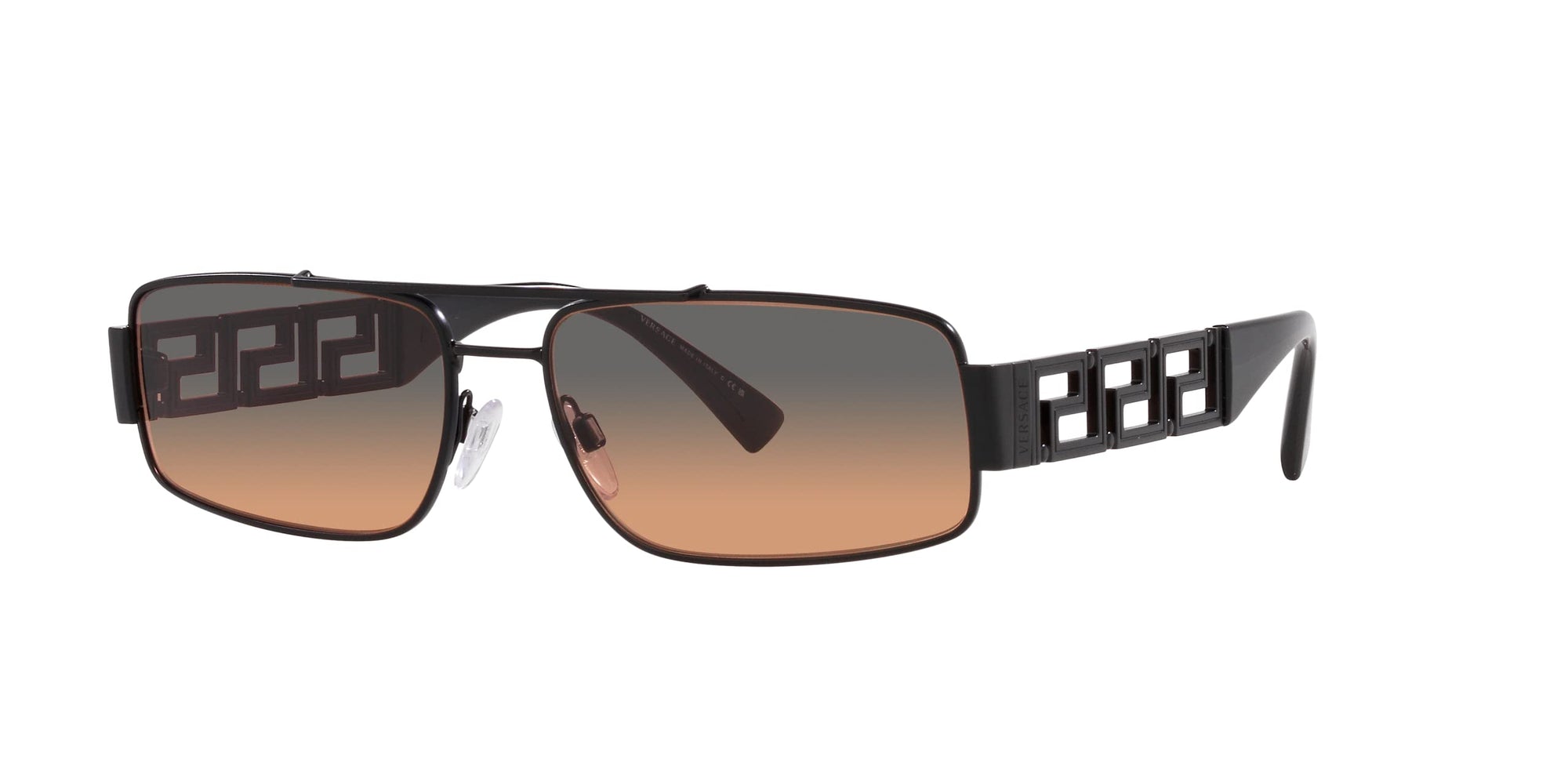 Versace Sunglasses VE2257 126118 60mm Matte Black / Orange Gradient Light Grey