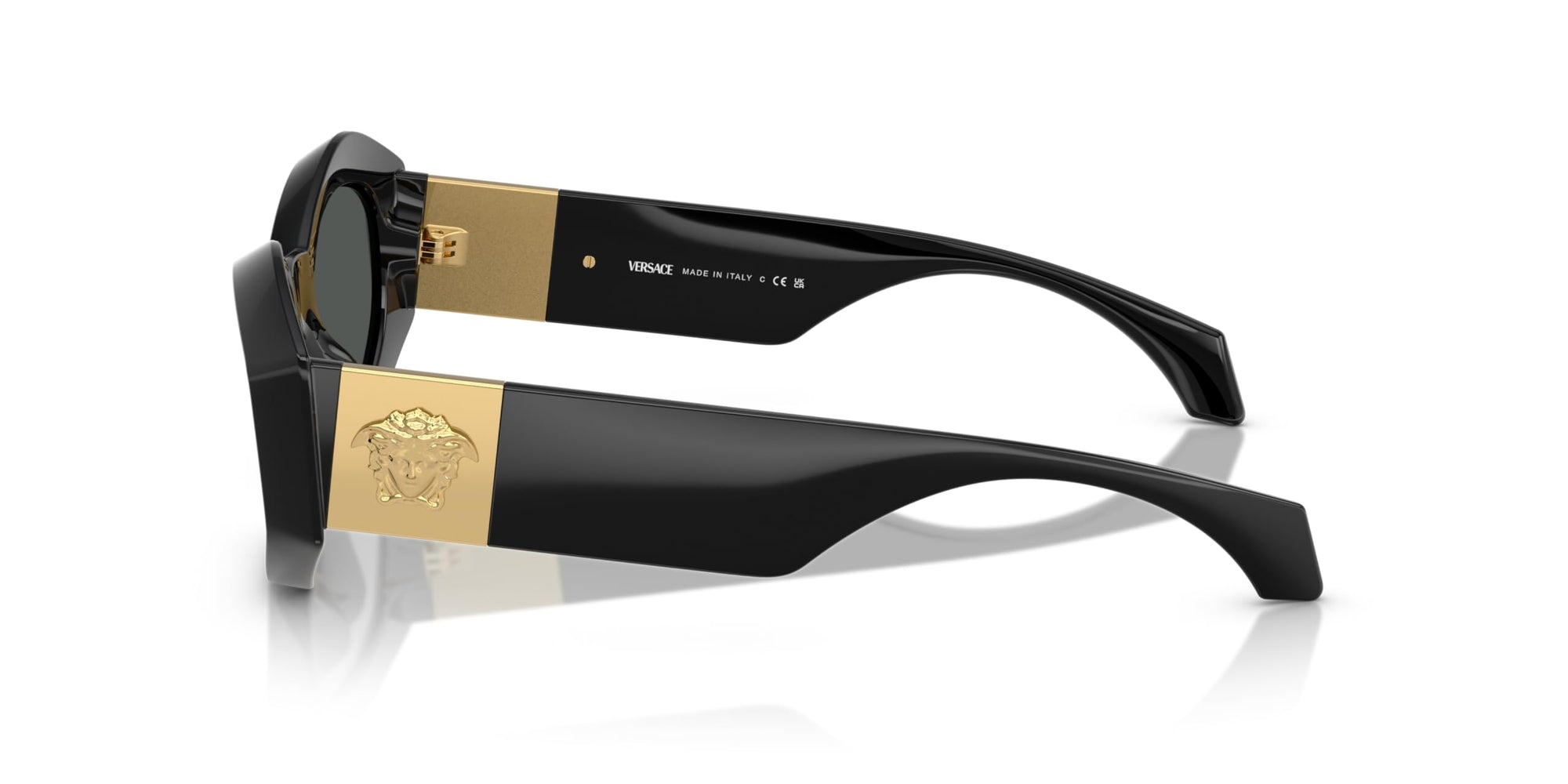 Versace Sunglasses VE4466U GB187 54mm Black / Dark Grey Lens