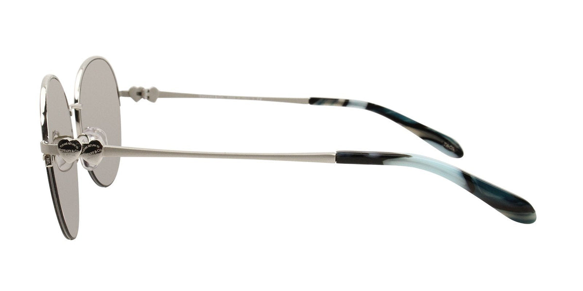 Tiffany &amp; Co Sunglasses TF3053 61086V Silver / Light Grey Mirror Silver