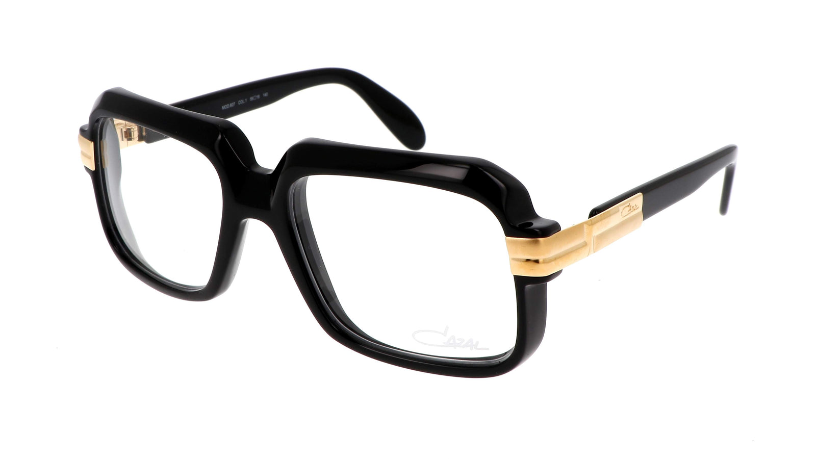 Cazal Eyeglasses CAZAL 607 001 56mm Black Gold / Demo Lens