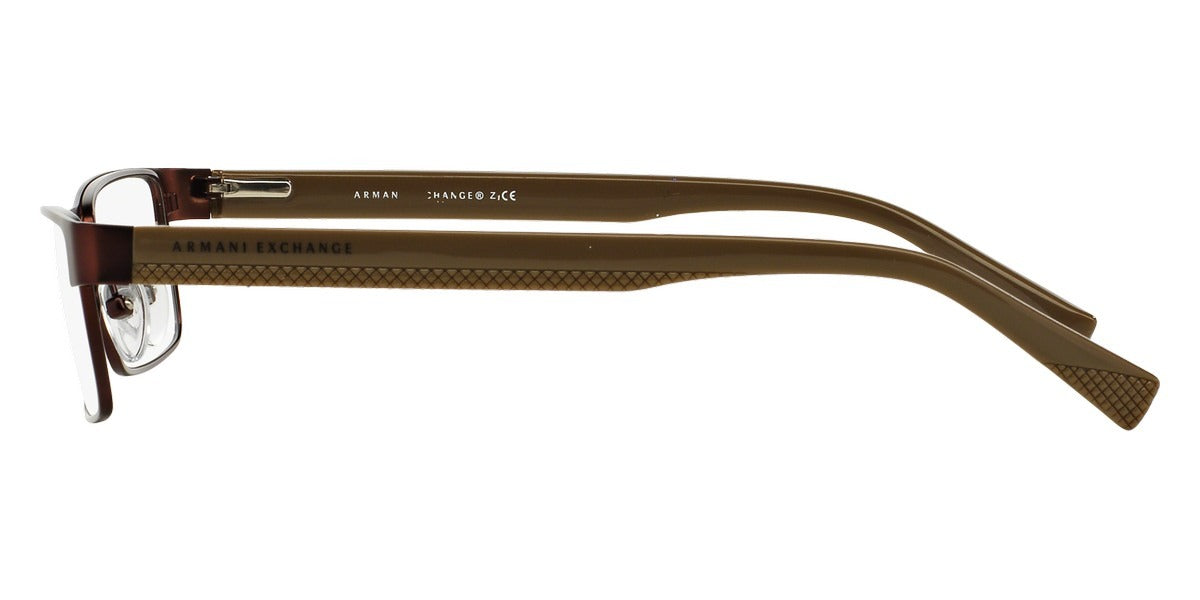 Armani Exchange Eyeglasses AX1009 6052 58mm Satin Coffee / Demo Lens