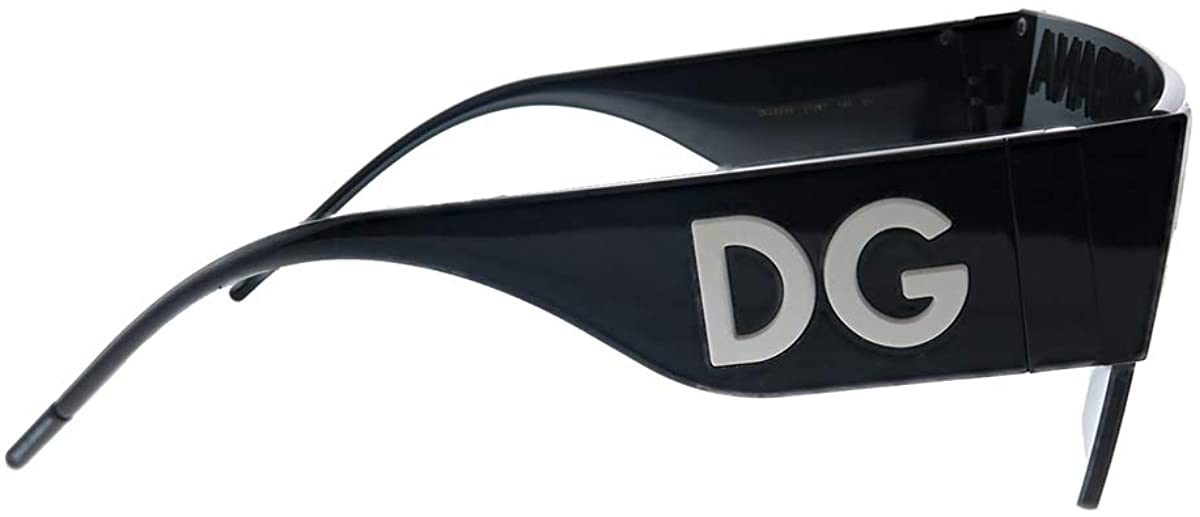 Dolce & Gabbana Sunglasses DG2233 01/87 43mm Black / Dark Grey Lens
