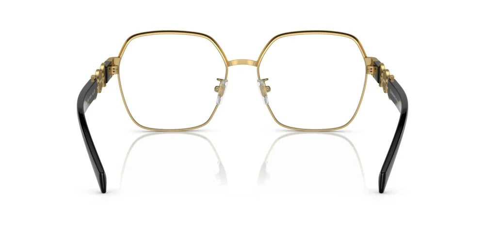 Versace VE1291D 1002 Eyeglasses 56mm Gold / Clear Demo Lens