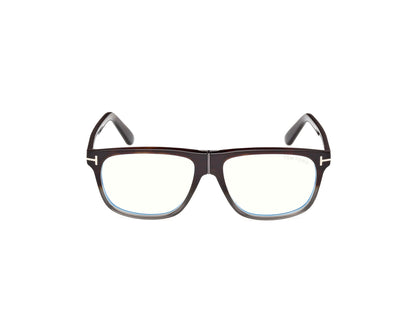 Tom Ford Eyeglasses FT5978-B 056 56mm Dark Havana Gradient / Blue Filter Lens