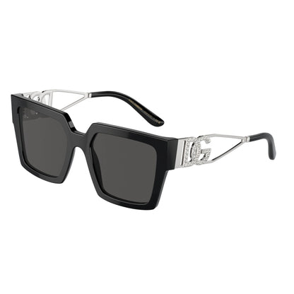 Dolce & Gabbana Sunglasses DG4446B 501-87 53mm Black / Dark Grey Lens