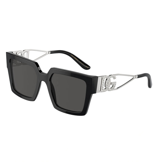 Dolce & Gabbana Sunglasses DG4446B 501-87 53mm Black / Dark Grey Lens