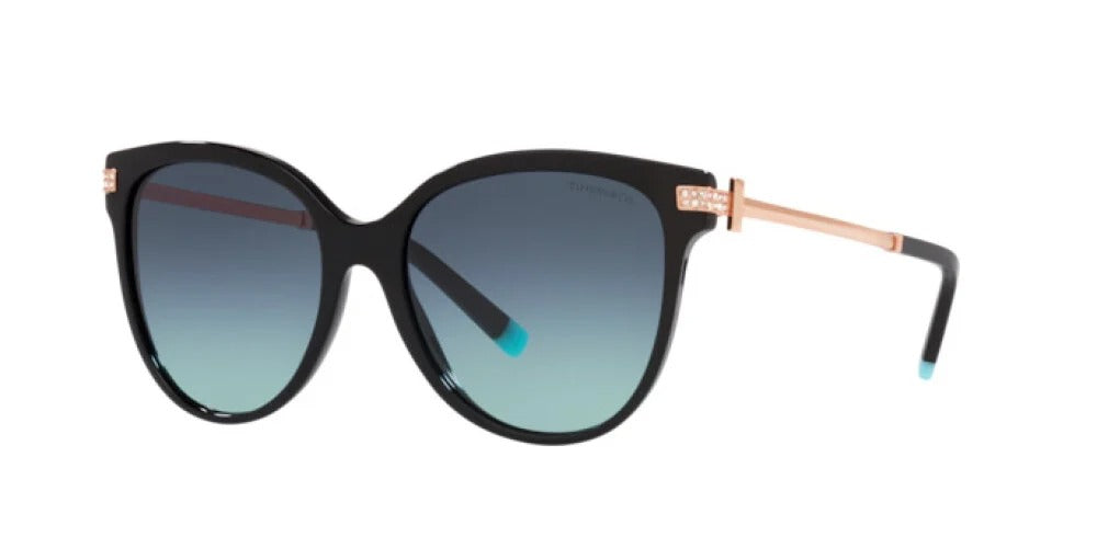 Tiffany &amp; Co TF4193B 80019S Sunglasses 55mm Black / Azure Blue Gradient Lens
