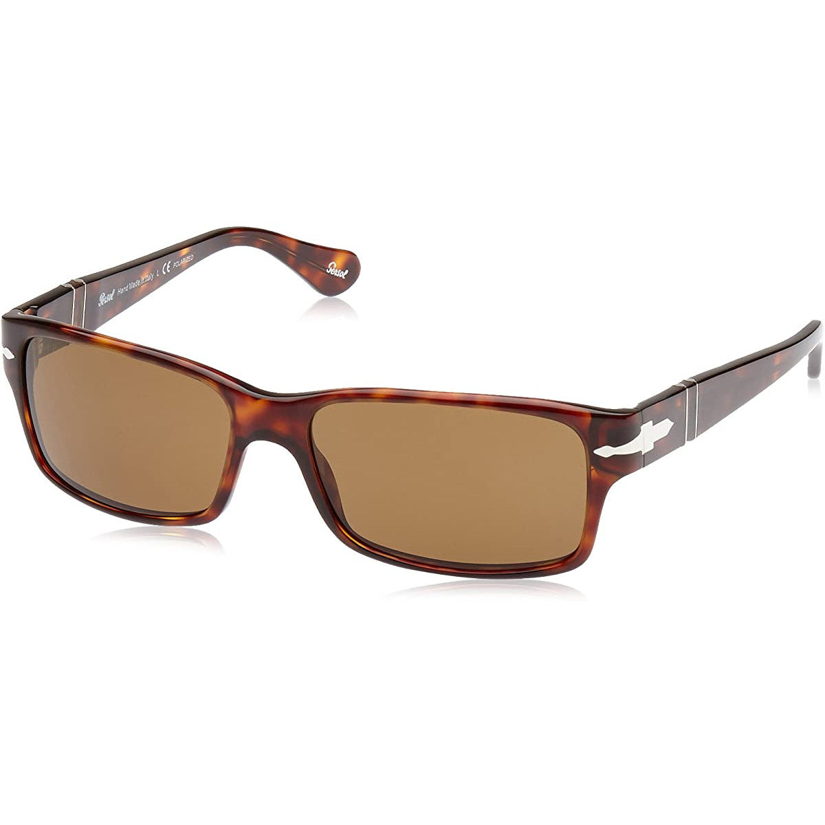 Persol PO2803/S 24/57 Rectangle Sunglasses 58mm Havana / Brown Polarized Lens