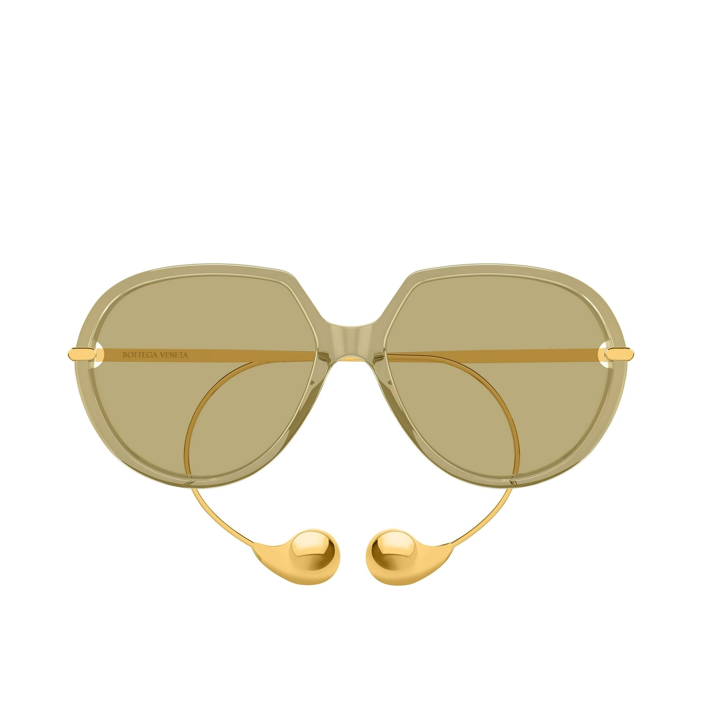 Bottega Veneta BV1436S 004 60mm Sunglasses Yellow / Brown Solid Lens - image 2